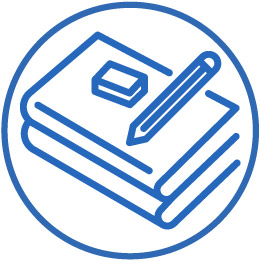 Icon of book and stationery